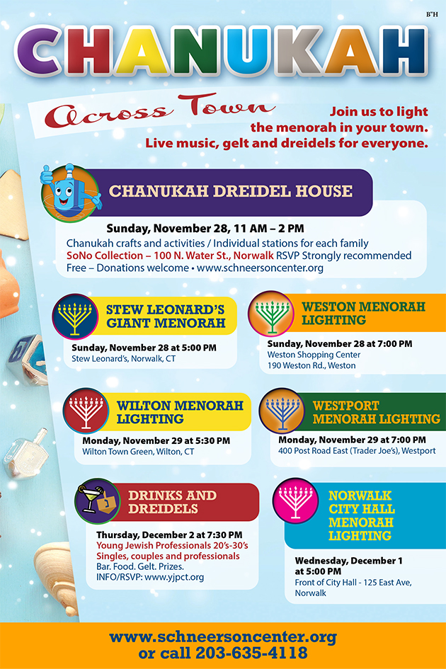 Menorah Lighting Schedule